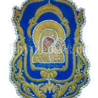 Икона Казанской Божьей Матери . Вышивка ручная купить с доставкой