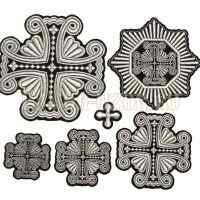 Архиерейский набор крестов Волнистый купить с доставкой