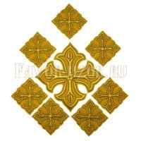 Кресты иподиаконские желтые Богатырь купить с доставкой