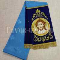Закладка для Евангелия, синяя, вышивка купить с доставкой
